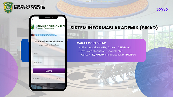 TATA CARA LOGIN SISTEM AKADEMIK PASCASARJANA